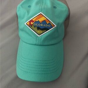 Teal Colorado Cap Hat Adjustable Strap One Size Fits Most